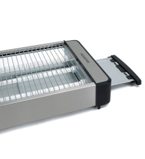 Tostapane a pannello piatto orizzontale 1000W Aigostar,6 regolazioni di tostatura,in acciaio inossidabile,pulsanti touch Tostapane a pannello piatto orizzontale 1000W Aigostar,6 regolazioni di tostatura,in acciaio inossidabile,pulsanti touch