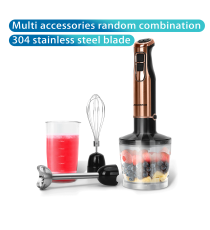 Set frullatore a immersione Aigostar 1000W,500ml/600ml,Sistema tritaghiaccio,elementi separabili,Interruttore a pressione Set frullatore a immersione Aigostar 1000W,500ml/600ml,Sistema tritaghiaccio,elementi separabili,Interruttore a pressione