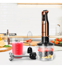 Set frullatore a immersione Aigostar 1000W,500ml/600ml,Sistema tritaghiaccio,elementi separabili,Interruttore a pressione Set frullatore a immersione Aigostar 1000W,500ml/600ml,Sistema tritaghiaccio,elementi separabili,Interruttore a pressione