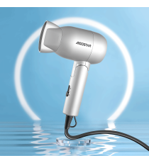 Asciugacapelli da viaggio Aigostar 1500W grigio,phon 2 velocità L139.1xW72xH220.5m, compatto con manico pieghevole Asciugacapelli da viaggio Aigostar 1500W grigio,phon 2 velocità L139.1xW72xH220.5m, compatto con manico pieghevole