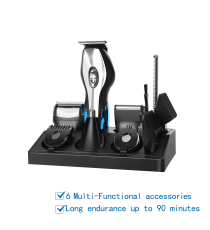 Set tagliacapelli e regolabarba Aigostar 6 in 1,rifinitore professionale ricaricabile,6 testine , velocità 6500 r/min Set tagliacapelli e regolabarba Aigostar 6 in 1,rifinitore professionale ricaricabile,6 testine , velocità 6500 r/min