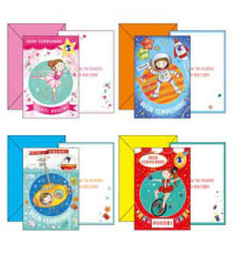 Biglietto Buon Compleanno - con ruota numerata tema bambini - 4 soggetti assortiti - Kartos Biglietto Buon Compleanno - con ruota numerata tema bambini - 4 soggetti assortiti - Kartos