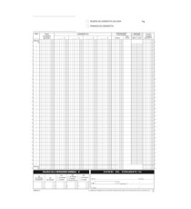 Blocco registro corrispettivi - 12/12 copie autoric. - 29,7 x 21,5 cm - DU168512C00 - Data Ufficio