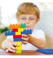 Mattoncini e accessori Midi da costruzione - in ABS - colori assortiti - CWR - bauletto da 188 pezzi