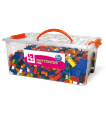 Mattoncini Micro da costruzione - in ABS - colori assortiti - CWR - bauletto da 1600 pezzi Mattoncini Micro da costruzione - in ABS - colori assortiti - CWR - bauletto da 1600 pezzi