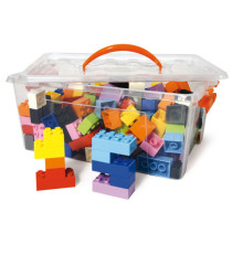 Mattoncini Midi da costruzione - in ABS - colori assortiti - CWR - bauletto da 220 pezzi Mattoncini Midi da costruzione - in ABS - colori assortiti - CWR - bauletto da 220 pezzi