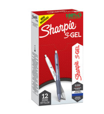 Penna gel a scatto - punta 0.7 mm - fusto colori assortiti fashion - blu - Sharpie