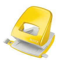 Perforatore 5008 New NeXXt WOW - passo 8 cm - max 30 fogli - 2 fori - giallo - Leitz Perforatore 5008 New NeXXt WOW - passo 8 cm - max 30 fogli - 2 fori - giallo - Leitz