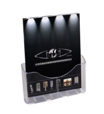 Portadepliant da banco - 1 tasca A4 - 24 x 28 x 10 cm - Tecnostyl Portadepliant da banco - 1 tasca A4 - 24 x 28 x 10 cm - Tecnostyl