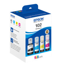 Multipack Epson 102BK-C-M-Y C13T03R640 inchiostro originale per Epson ET-2700,2750,2751,2756,3700,3750,4750 T102 capacità 337ml Multipack Epson 102BK-C-M-Y C13T03R640 inchiostro originale per Epson ET-2700,2750,2751,2756,3700,3750,4750 T102 capacità 337ml