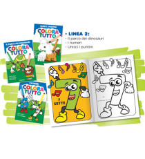 Album da colorare - Dinosauri e Numeri - 24 facciate - Blasetti - conf. 6 pezzi