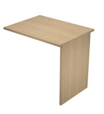 Allungo reversibile dx/sx per scrivanie Easy - 80 x 60 cm - con fianchi pannello - rovere
