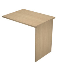 Allungo reversibile dx/sx per scrivanie Easy - 80 x 60 cm - con fianchi pannello - rovere