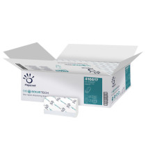 Asciugamani piegati a Z Dissolve Tech - 2 veli - 20 gr - goffratura a onda - 20,3 x 24 cm - bianco - Papernet - conf. 20