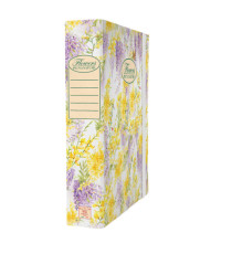 Cartella progetti Nature Flowers - 26x34cm - dorso 7cm - con elastico - Pigna