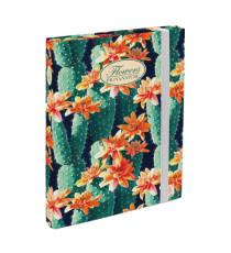 Cartella progetti Nature Flowers - 26x34cm - dorso 7cm - con elastico - Pigna