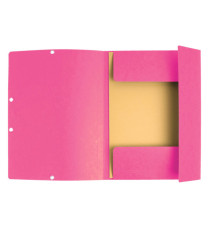 Cartellina con elastico - cartoncino lustrè - 3 lembi - 400 gr - 24 x 32 cm - rosa - Exacompta Cartellina con elastico - cartoncino lustrè - 3 lembi - 400 gr - 24 x 32 cm - rosa - Exacompta