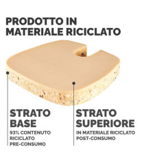 Cuscino Breyta Comfort - 6 x 43 x 43 cm - in tessuto - nero - Fellowes