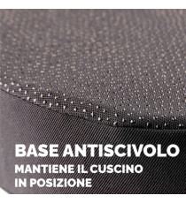 Cuscino Breyta Comfort - 6 x 43 x 43 cm - in tessuto - nero - Fellowes