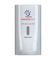 Dispenser antibatterico Defend Tech - per sapone liquido e gel - Papernet Dispenser antibatterico Defend Tech - per sapone liquido e gel - Papernet