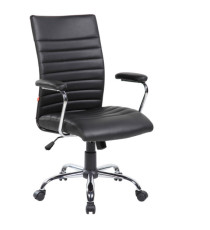 Poltrona direzionale San Francisco M - con ruote e braccioli - nero - Serena Group