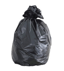 Sacchi - 80 x 110 cm - 130 L - 49 micron - nero - Rolsac - scatola 100 pezzi