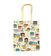 Shopper con manici - fantasia Olivetti - 35 x 40 x 8 cm - carta lavabile 100 gr - Kartos Shopper con manici - fantasia Olivetti - 35 x 40 x 8 cm - carta lavabile 100 gr - Kartos