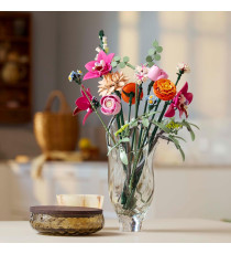 Lego Botanicals - Bouquet di fiori rosa - Lego 10342 The Botanical Collection con mazzo di Fiori Artificiali 749pz ANNI 18+