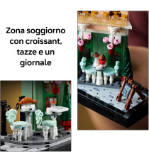 Lego Icons - Café francese - Lego 10362 Benvenuti al Café Fleur, French Cafè 1101pz Anni18+