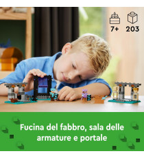 Lego Minecraft - L’Armeria - Lego 21252  Autentico giocattolo da gaming 203pz Anni 7+