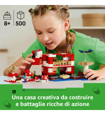 Lego Minecraft - La casa del Mooshroom - Lego 21270 Gioco di ruolo con tanti personaggi Minecraft 500pz Anni 8+