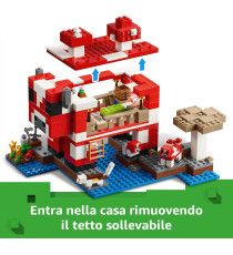 Lego Minecraft - La casa del Mooshroom - Lego 21270 Gioco di ruolo con tanti personaggi Minecraft 500pz Anni 8+