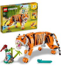 Lego Creator 3-in-1 - Tigre maestosa - Lego 31129 Si Trasforma in Tigre,Panda o Pesce Koi755pz Anni 9+ Lego Creator 3-in-1 - Tigre maestosa - Lego 31129 Si Trasforma in Tigre,Panda o Pesce Koi755pz Anni 9+
