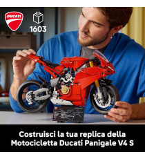 Lego Technic - Motocicletta Ducati Panigale V4 S - Lego 42202 Cambio realistico pedale a 3 velocità Anni 18+ 1603pz