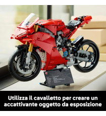 Lego Technic - Motocicletta Ducati Panigale V4 S - Lego 42202 Cambio realistico pedale a 3 velocità Anni 18+ 1603pz