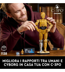 LEGO Star Wars - C-3PO - Lego 75398 Droide da costruire, personaggio da collezione Anni 18+ 1138pz LEGO Star Wars - C-3PO - Lego 75398 Droide da costruire, personaggio da collezione Anni 18+ 1138pz