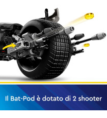 Lego Dc Batman - Personaggio costruibile di Batman con Bat-Pod - Lego 76273 dal film da Il Cavaliere Oscuro Anni 12+ 713pz