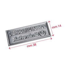 Gomma di ricambio 38x14mm personalizzabile per timbro autoinchiostrante o manuale max 4 righe alta qualità Gomma di ricambio 38x14mm personalizzabile per timbro autoinchiostrante o manuale max 4 righe alta qualità