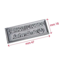 Gomma di ricambio 47x18mm personalizzabile per timbro autoinchiostrante o manuale max 5 righe alta qualità Gomma di ricambio 47x18mm personalizzabile per timbro autoinchiostrante o manuale max 5 righe alta qualità