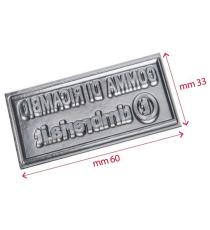 Gomma di ricambio 33x56mm personalizzabile per timbro autoinchiostrante o manuale max 7 righe alta qualità Gomma di ricambio 33x56mm personalizzabile per timbro autoinchiostrante o manuale max 7 righe alta qualità