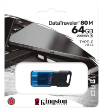 Pendrive 64GB USB-C datatraveler type-c DT80M Kingston DT80M-64GB 64 GB USB 3.2 Gen 1 Drive Flash USB-C TYPE-C Fino a 200 MB/s Pendrive 64GB USB-C datatraveler type-c DT80M Kingston DT80M-64GB 64 GB USB 3.2 Gen 1 Drive Flash USB-C TYPE-C Fino a 200 MB/s