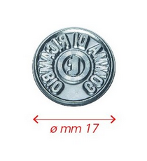 Gomma di ricambio rotonda diametro 17mm personalizzabile per timbro autoinchiostrante o manuale max 3 righe alta qualità