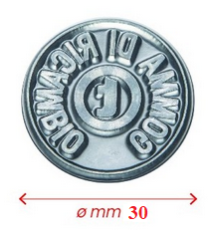 Gomma di ricambio rotonda diametro 30mm personalizzabile per timbro autoinchiostrante o manuale max 5 righe alta qualità Gomma di ricambio rotonda diametro 30mm personalizzabile per timbro autoinchiostrante o manuale max 5 righe alta qualità