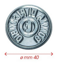 Gomma di ricambio rotonda diametro 40mm personalizzabile per timbro autoinchiostrante o manuale max 7 righe alta qualità Gomma di ricambio rotonda diametro 40mm personalizzabile per timbro autoinchiostrante o manuale max 7 righe alta qualità
