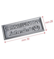 Gomma di ricambio 30x70mm personalizzabile per timbro autoinchiostrante o manuale max 7 righe alta qualità Gomma di ricambio 30x70mm personalizzabile per timbro autoinchiostrante o manuale max 7 righe alta qualità