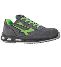 Calzatura di sicurezza Point S1P SRC - nylon/pelle scamosciata - grigio/verde - taglia 47 - U-Power