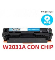 Toner W2031A ciano MPS alta qualità compatibile 415A per HP Color LaserJet Pro M454 ,M479 capacità 2.100 pagine