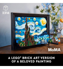 Lego Ideas - Vincent van Gogh - Notte stellata - Lego 21333 Riproduzione 3D 2313pz Anni 18+