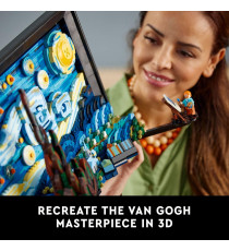 Lego Ideas - Vincent van Gogh - Notte stellata - Lego 21333 Riproduzione 3D 2313pz Anni 18+