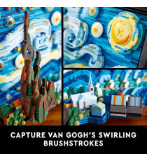 Lego Ideas - Vincent van Gogh - Notte stellata - Lego 21333 Riproduzione 3D 2313pz Anni 18+